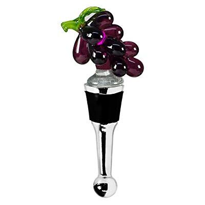 EDZARD Flaschenverschluss Trauben (Höhe 11 cm) für Champagner, Wein und Sekt, im Stil traditioneller Glaskunst, Handarbeit EDZARD Flaschenverschluss Trauben (Höhe 11 cm) für Champagner, Wein und Sekt, im Stil traditioneller Glaskunst, Handarbeit