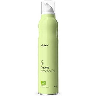 Vilgain Organic Avocado Oil Spray (200 ml) Bio Avocadoöl Spray 100% Reines Kaltgepresstes Speiseöl Ohne Treibgas, Vielseitiges Kochspray Zum Braten, Backen, Grillen, Reich An Ungesättigten Fettsäuren Vilgain Organic Avocado Oil Spray (200 ml) Bio Avocadoöl Spray 100% Reines Kaltgepresstes Speiseöl Ohne Treibgas, Vielseitiges Kochspray Zum Braten, Backen, Grillen, Reich An Ungesättigten Fettsäuren