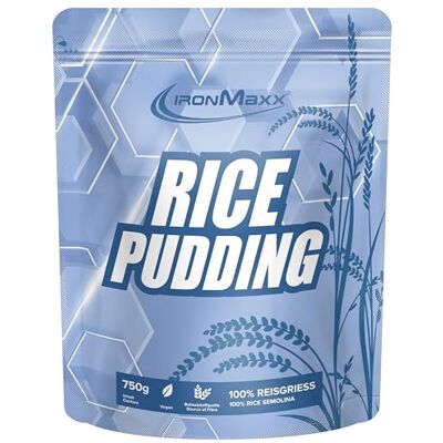 IronMaxx Rice Pudding – 750g Beutel Hochwertiges Instant Reismehl zur Zubereitung von Reispudding Veganer Reis Pudding als fettarme und zuckerarme Quelle für Energie IronMaxx Rice Pudding – 750g Beutel Hochwertiges Instant Reismehl zur Zubereitung von Reispudding Veganer Reis Pudding als fettarme und zuckerarme Quelle für Energie