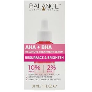 Balance AHA 10% + BHA 2% Retexturising Serum Tiefen-Peeling für Strahlendere Haut, Glättet das Hautbild, Dermatologisch Getestet, Sanft und Hochwirksam Balance AHA 10% + BHA 2% Retexturising Serum Tiefen-Peeling für Strahlendere Haut, Glättet das Hautbild, Dermatologisch Getestet, Sanft und Hochwirksam