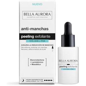 BELLA AURORA Peeling 10% AHA + PHA Fleckenfreies Gesichtsserum für strahlende, ebenmäßige und glatte Haut Mit Mandelsäure, Gluconolacton, Laktobionik und Bisabolol 30 ml BELLA AURORA Peeling 10% AHA + PHA Fleckenfreies Gesichtsserum für strahlende, ebenmäßige und glatte Haut Mit Mandelsäure, Gluconolacton, Laktobionik und Bisabolol 30 ml