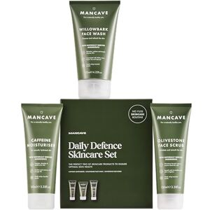 ManCave Gesichtspflege Set Herren 3-Teilig Geschenkset Männer mit Waschgel, Peeling & Feuchtigkeitscreme Natürliche Hautpflege Männer Vegan Pflegeset Geschenk ManCave Gesichtspflege Set Herren 3-Teilig Geschenkset Männer mit Waschgel, Peeling & Feuchtigkeitscreme Natürliche Hautpflege Männer Vegan Pflegeset Geschenk
