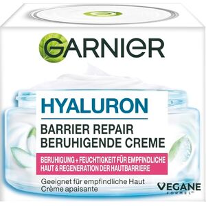 Garnier Hyaluron Barrier Repair: Beruhigende Gesichtscreme für empfindliche Haut, 48h Feuchtigkeit & Regeneration der Hautbarriere mit Sheabutter, Hyaluronsäure & Aloe Vera, Tages- & Nachtcreme, 50ml Garnier Hyaluron Barrier Repair: Beruhigende Gesichtscreme für empfindliche Haut, 48h Feuchtigkeit & Regeneration der Hautbarriere mit Sheabutter, Hyaluronsäure & Aloe Vera, Tages- & Nachtcreme, 50ml