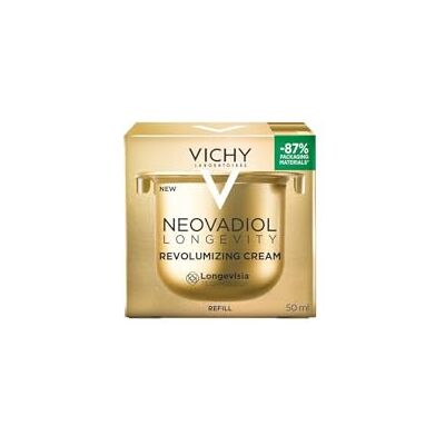 VICHY Neovadiol Longevity Pro-Volumen Creme, Aufpolsternde Anti-Aging-Creme, Regenierierende, feuchtigkeitsspendende und straffende Gesichtspflege, Für reife Haut, Nachfüllpackung, 50 ml VICHY Neovadiol Longevity Pro-Volumen Creme, Aufpolsternde Anti-Aging-Creme, Regenierierende, feuchtigkeitsspendende und straffende Gesichtspflege, Für reife Haut, Nachfüllpackung, 50 ml