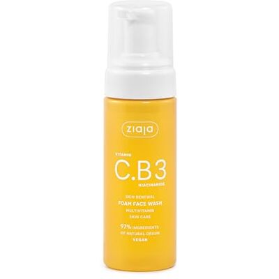 Ziaja Vitamine C.B3 NIACINAMID Gesichtsreinigungsschaum Tiefenreinigung ohne Austrocknen, 97% natürliche Inhaltsstoffe, Glow-Effekt, geeignet für empfindliche Haut Ziaja Vitamine C.B3 NIACINAMID Gesichtsreinigungsschaum Tiefenreinigung ohne Austrocknen, 97% natürliche Inhaltsstoffe, Glow-Effekt, geeignet für empfindliche Haut