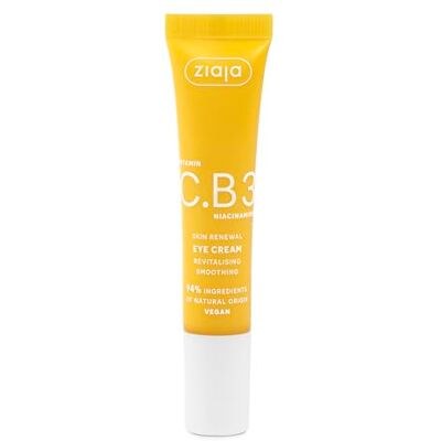 Ziaja Augenkontur Vitamin C.B3 Niacinamid, 15 ml, feuchtigkeitsspendend, straffend und Anti-Falten, Glow-Effekt, vegan, für trockene, gemischte und reife Haut. Ziaja Augenkontur Vitamin C.B3 Niacinamid, 15 ml, feuchtigkeitsspendend, straffend und Anti-Falten, Glow-Effekt, vegan, für trockene, gemischte und reife Haut.
