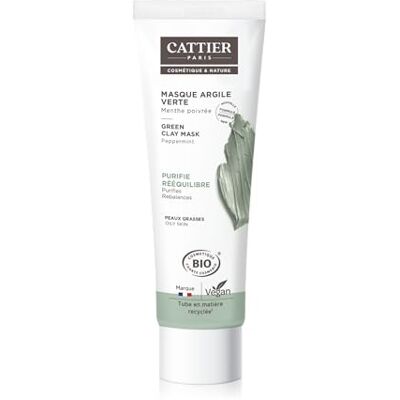 CATTIER Maske mit grünem Ton, Pfefferminz, 100 ml CATTIER Maske mit grünem Ton, Pfefferminz, 100 ml