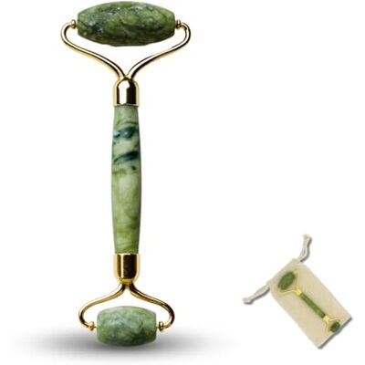 Sun & Sia Source of your Natural Beauty Jade Roller Green Masseur Face Jade Rolleau in Naturstein + Schutzhülle Anti -Aging reduziert feine Linien Stimuliert die Blutkreislauf gesunde und strahlende Haut Sun & Sia Sun & Sia Source of your Natural Beauty Jade Roller Green Masseur Face Jade Rolleau in Naturstein + Schutzhülle Anti -Aging reduziert feine Linien Stimuliert die Blutkreislauf gesunde und strahlende Haut Sun & Sia