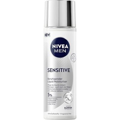 NIVEA MEN Sensitive Liquid Moisturiser, beruhigende Feuchtigkeitscreme mit Panthenol und Zink für empfindliche Haut, parfümfreie Gesichtscreme für intensive Feuchtigkeit (100 ml) NIVEA MEN Sensitive Liquid Moisturiser, beruhigende Feuchtigkeitscreme mit Panthenol und Zink für empfindliche Haut, parfümfreie Gesichtscreme für intensive Feuchtigkeit (100 ml)