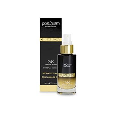 postQuam Luxury 24K Essence Serum Anti Aging Behandlung mit Kolloidalem Gold Gesichtspflege-Serum mit Hyaluronsäure für Intensive Feuchtigkeit Für eine Ebenmäßige Haut 30 Milliliter postQuam Luxury 24K Essence Serum Anti Aging Behandlung mit Kolloidalem Gold Gesichtspflege-Serum mit Hyaluronsäure für Intensive Feuchtigkeit Für eine Ebenmäßige Haut 30 Milliliter