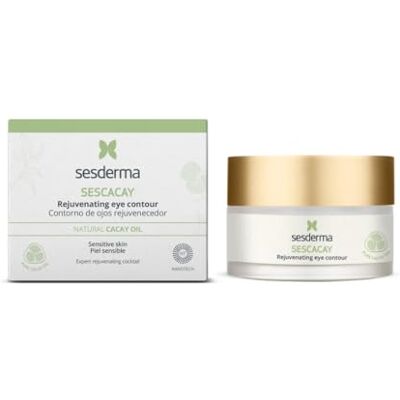 SESDERMA SESCACAY Verjüngende Augencreme mit Cacay-Öl & HPR 30 ml Anti-Aging Augenpflege gegen Falten, Schwellungen & Augenringe, Straffend, Beruhigend, mit Peptiden & EGF SESDERMA SESCACAY Verjüngende Augencreme mit Cacay-Öl & HPR 30 ml Anti-Aging Augenpflege gegen Falten, Schwellungen & Augenringe, Straffend, Beruhigend, mit Peptiden & EGF