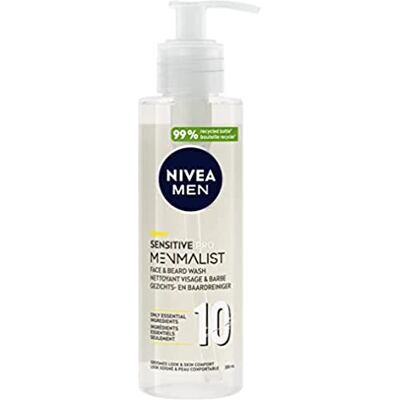 NIVEA MEN MENMALIST Gesichts- & Bart Reinigungsgel (1 x 200 ml), 2in1 Pflege, kurz, biologisch abbaubar, für alle Hauttypen geeignet NIVEA MEN MENMALIST Gesichts- & Bart Reinigungsgel (1 x 200 ml), 2in1 Pflege, kurz, biologisch abbaubar, für alle Hauttypen geeignet