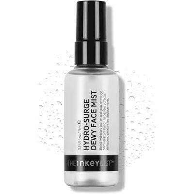 The INKEY List Hydro-Surge Dewy Face Mist 75ml, Hydration Boosting Spray, Fragrance-Free & Alcohol-Free, Gentle Formula for Sensitive Skin, On-The-Go Application, Vegan Friendly The INKEY List Hydro-Surge Dewy Face Mist 75ml, Hydration Boosting Spray, Fragrance-Free & Alcohol-Free, Gentle Formula for Sensitive Skin, On-The-Go Application, Vegan Friendly