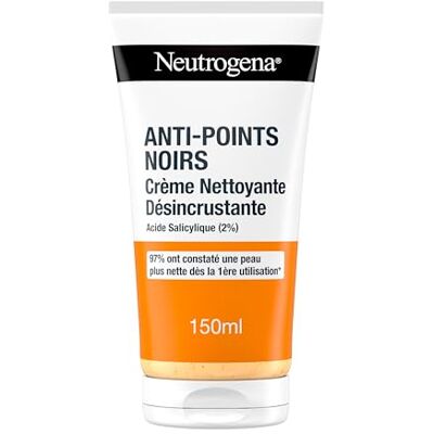 Neutrogena Reinigungscreme gegen Mitesser (150 ml Tube) – Gesichtsreiniger mit Salicylsäure (2%) Neutrogena Reinigungscreme gegen Mitesser (150 ml Tube) – Gesichtsreiniger mit Salicylsäure (2%)
