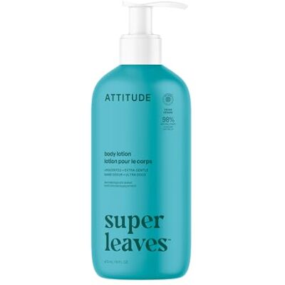 ATTITUDE Body Lotion, EWG Verified Moisturizer, Vegan Skin Care Products, Non-Greasy, Hydrating for Dry Skin, Cruelty Free, Extra Gentle, Unscented, 473 mL ATTITUDE Body Lotion, EWG Verified Moisturizer, Vegan Skin Care Products, Non-Greasy, Hydrating for Dry Skin, Cruelty Free, Extra Gentle, Unscented, 473 mL