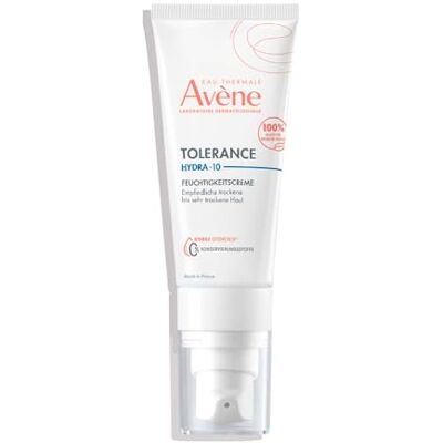 Avene AVÈNE Tolérance Hydra-10 Feuchtigkeitscreme 48 h Feuchtigkeit 40 ml Mit Hyaluronsäure Mikrobiomfreundlich Nur 10 Inhaltsstoffe, 100 % natürliche Inhaltsstoffe Trockene, empfindliche Haut Avene AVÈNE Tolérance Hydra-10 Feuchtigkeitscreme 48 h Feuchtigkeit 40 ml Mit Hyaluronsäure Mikrobiomfreundlich Nur 10 Inhaltsstoffe, 100 % natürliche Inhaltsstoffe Trockene, empfindliche Haut