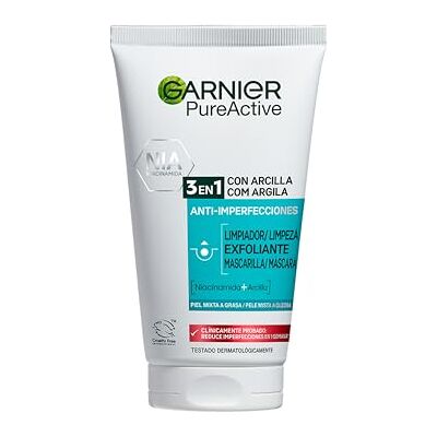 Garnier Skin Active Pure Active 3-in-1-Reiniger, Peeling und Maske, 150 ml Garnier Skin Active Pure Active 3-in-1-Reiniger, Peeling und Maske, 150 ml