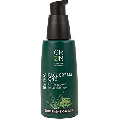 G R N shades of nature Biokosmetik Q10 Gesichtscreme Straffende Pflege Bio-Hanf & Bio-Hopfen für anspruchsvolle Haut vegan, 50 ml G R N shades of nature Biokosmetik Q10 Gesichtscreme Straffende Pflege Bio-Hanf & Bio-Hopfen für anspruchsvolle Haut vegan, 50 ml
