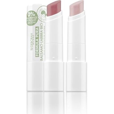 DEBORAH Milano Formula Pura Set Feuchtigkeitsspendender Lippenbalsam BIO Farbe 08 Taupe und Farbe 01 Transparent, ohne Duftstoffe, ohne Silikon, SPF 10, für weiche und genährte Lippen DEBORAH Milano Formula Pura Set Feuchtigkeitsspendender Lippenbalsam BIO Farbe 08 Taupe und Farbe 01 Transparent, ohne Duftstoffe, ohne Silikon, SPF 10, für weiche und genährte Lippen