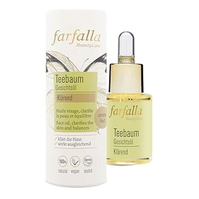 farfalla Gesichtsöl Teebaum für unreine Haut 15 ml farfalla Gesichtsöl Teebaum für unreine Haut 15 ml