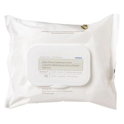 KORRES Olympus Tea Detox-Reinigungstücher, für Gesicht & Augenpartie, befreien von Unreinheiten & Make-up, biologisch abbaubar & vegan, ideal für unterwegs, 30 Stück KORRES Olympus Tea Detox-Reinigungstücher, für Gesicht & Augenpartie, befreien von Unreinheiten & Make-up, biologisch abbaubar & vegan, ideal für unterwegs, 30 Stück