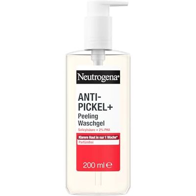 Neutrogena Anti-Pickel+ Peeling Waschgel, 200 ml Neutrogena Anti-Pickel+ Peeling Waschgel, 200 ml