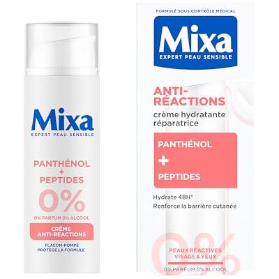 Mixa Anti-Reaktions-Creme – spendet intensive Feuchtigkeit & repariert die Hautbarriere in 4 Stunden * – ohne Parfum, ohne Alkohol – Panthenol + Peptide – alle Arten von reaktiver Haut Mixa Anti-Reaktions-Creme – spendet intensive Feuchtigkeit & repariert die Hautbarriere in 4 Stunden * – ohne Parfum, ohne Alkohol – Panthenol + Peptide – alle Arten von reaktiver Haut