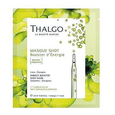 Thalgo Energiespendende Effekt-Maske – 100% biologisch abbaubare Cellulose-Tuchmaske mit Spirulina, maritimem Magnesium & Hyaluronsäure – schnelle Frische & strahlender Teint Thalgo Energiespendende Effekt-Maske – 100% biologisch abbaubare Cellulose-Tuchmaske mit Spirulina, maritimem Magnesium & Hyaluronsäure – schnelle Frische & strahlender Teint