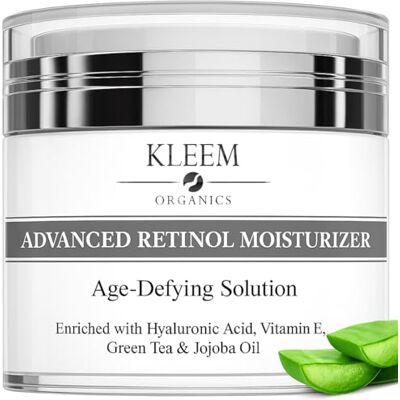 Kleem Organics Bio-Nacht Feuchtigkeitsspendende Gesichtscreme mit Hyaluronsäure und Retinol Anti Aging Creme Frauen und Männer zur Reduzierung von Falten, dunklen Flecken, feinen Linien und Sonnenschäden-50ml Kleem Organics Bio-Nacht Feuchtigkeitsspendende Gesichtscreme mit Hyaluronsäure und Retinol Anti Aging Creme Frauen und Männer zur Reduzierung von Falten, dunklen Flecken, feinen Linien und Sonnenschäden-50ml