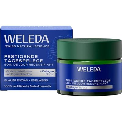 WELEDA Bio Festigende Tagespflege Blauer Enzian & Edelweiß Naturkosmetik Natural Anti Aging Gesichtscreme/Feuchtigkeitscreme mindert tiefe Falten & reduziert Pigmentflecken (vegan, 40ml) WELEDA Bio Festigende Tagespflege Blauer Enzian & Edelweiß Naturkosmetik Natural Anti Aging Gesichtscreme/Feuchtigkeitscreme mindert tiefe Falten & reduziert Pigmentflecken (vegan, 40ml)