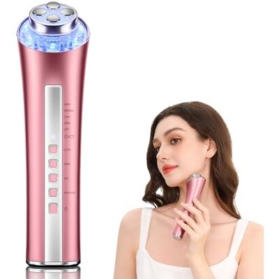 CARER SPARK Gesichtsmassagegerät Gegen Falten Skin RF Schönheitsgerät mit 3 LED Licht EMS Phototherapie für Anti-Aging Faltenreduzierung feine Linienreduktion Radiofrequenz Hautpflegegerät CARER SPARK Gesichtsmassagegerät Gegen Falten Skin RF Schönheitsgerät mit 3 LED Licht EMS Phototherapie für Anti-Aging Faltenreduzierung feine Linienreduktion Radiofrequenz Hautpflegegerät