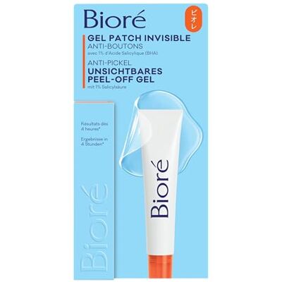Bioré Anti-Pickel Peel-Off Gel Unsichtbar Inhalt: 15 g Mit Salicylsäure Geeignet für Pickel, die sich gerade erst bilden Bioré Anti-Pickel Peel-Off Gel Unsichtbar Inhalt: 15 g Mit Salicylsäure Geeignet für Pickel, die sich gerade erst bilden