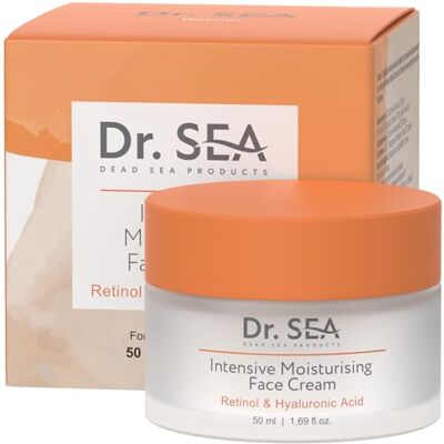 DR. SEA Intensive Feuchtigkeitscreme mit Hyaluronsäure und Retinol für Normale und Trockene Haut, 50 ml DR. SEA Intensive Feuchtigkeitscreme mit Hyaluronsäure und Retinol für Normale und Trockene Haut, 50 ml