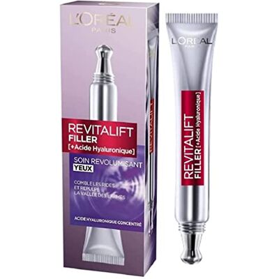 L'Oreal Paris L'Oréal Paris Revitalift Filler Gesichtscreme Kontur Augen, Anti-Falten Rivolumisierend mit Hyaluronsäure Konzentrat 15 ml L'Oreal Paris L'Oréal Paris Revitalift Filler Gesichtscreme Kontur Augen, Anti-Falten Rivolumisierend mit Hyaluronsäure Konzentrat 15 ml