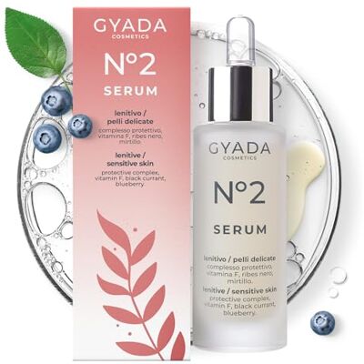 GYADA COSMETICS , Gesichtsserum Nr. 2, beruhigend, für empfindliche Haut, reaktiv, sanft und mit Couperose, beruhigend und schützend, Aloe Vera-Basis, 30 ml GYADA COSMETICS , Gesichtsserum Nr. 2, beruhigend, für empfindliche Haut, reaktiv, sanft und mit Couperose, beruhigend und schützend, Aloe Vera-Basis, 30 ml