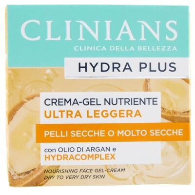 CLINIANS Hydra Plus Ultra Light Nourishing Cream-Gel, Dermatologisch Getestet, Made in Italy, 50 ml CLINIANS Hydra Plus Ultra Light Nourishing Cream-Gel, Dermatologisch Getestet, Made in Italy, 50 ml