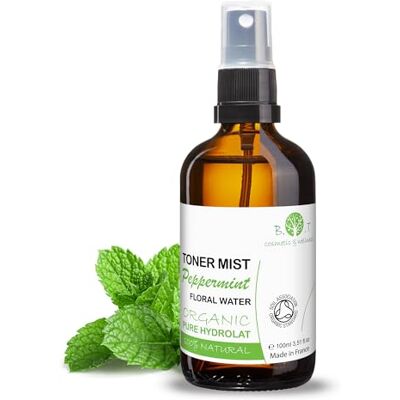 B.O.T cosmetic & wellness Bio Pfefferminz-Wasser Antibakterielle und Tonisierende Wirkung Verdauungstrakt Reiniger Optimale für Fettige und Kombinationshaut DIY Verwendung, 100 ml, 1er Pack B.O.T cosmetic & wellness Bio Pfefferminz-Wasser Antibakterielle und Tonisierende Wirkung Verdauungstrakt Reiniger Optimale für Fettige und Kombinationshaut DIY Verwendung, 100 ml, 1er Pack