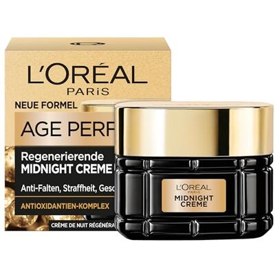 L'Oreal Paris L'Oréal Paris Midnight Creme für Frauen: Regeneriert die Haut über Nacht & schützt tagsüber mit einzigartiger Antioxidantien-Regenerationsformel, Age Perfect Zell Renaissance, 1x 50ml L'Oreal Paris L'Oréal Paris Midnight Creme für Frauen: Regeneriert die Haut über Nacht & schützt tagsüber mit einzigartiger Antioxidantien-Regenerationsformel, Age Perfect Zell Renaissance, 1x 50ml