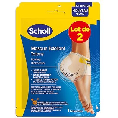 Dr. Scholl's Scholl Peeling-Masken für die Ferse, entfernt Hornhaut und abgestorbene Haut, gezielte Peeling-Pflege, 4 Pflegesocken für makellose und weiche Füße, 2 Stück Dr. Scholl's Scholl Peeling-Masken für die Ferse, entfernt Hornhaut und abgestorbene Haut, gezielte Peeling-Pflege, 4 Pflegesocken für makellose und weiche Füße, 2 Stück