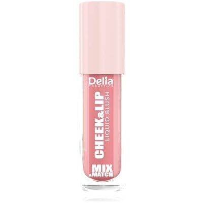 Delia Cosmetics – Mix & Match – Cheek & Lip 01 Flüssiger Rouge für Wangen & Lippen – Creme-Rouge – Natürlicher Farbton – Satin-Finish – Vegane Formel – 4 ml Delia Cosmetics – Mix & Match – Cheek & Lip 01 Flüssiger Rouge für Wangen & Lippen – Creme-Rouge – Natürlicher Farbton – Satin-Finish – Vegane Formel – 4 ml
