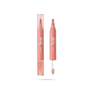 Pupa Vamp! Marker Duo Lippenstift + Lipgloss mit Hyaluronsäure – 3-in-1 zum Definieren, Ausfüllen & Färben, Lippen-Contouring – Erhältlich in 9 Farbvarianten (002 Frozen Rose) Pupa Vamp! Marker Duo Lippenstift + Lipgloss mit Hyaluronsäure – 3-in-1 zum Definieren, Ausfüllen & Färben, Lippen-Contouring – Erhältlich in 9 Farbvarianten (002 Frozen Rose)