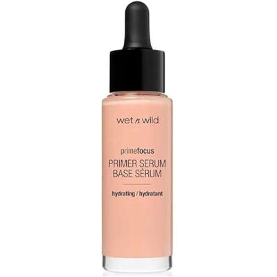 Wet n Wild , Prime Focus Primer Serum, Wasserbasiertes Primer-Serum mit Rosenwasser, Kamelien-Blätter Extrakt für einer pflegende Wirkung, feuchtigkeitsspendend, langanhaltend, Samtig Cremige Textur Wet n Wild , Prime Focus Primer Serum, Wasserbasiertes Primer-Serum mit Rosenwasser, Kamelien-Blätter Extrakt für einer pflegende Wirkung, feuchtigkeitsspendend, langanhaltend, Samtig Cremige Textur