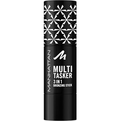 Mahattan Manhattan Multi-Tasker 3-In-1 Bronzing Stick, cremiger Bronzer mit lichtreflektierenden Pigmenten, warm-schimmerndes Finish, vegane Formel, 4,5 g, Fb. 002, Medium Mahattan Manhattan Multi-Tasker 3-In-1 Bronzing Stick, cremiger Bronzer mit lichtreflektierenden Pigmenten, warm-schimmerndes Finish, vegane Formel, 4,5 g, Fb. 002, Medium