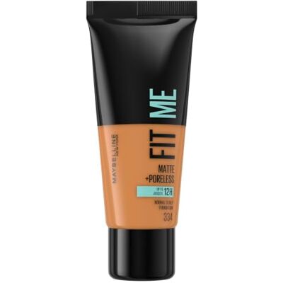 MAYBELLINE New York Fit me Matte und Poreless Make-up, Nr. 334 Warm Tan, 30 ml MAYBELLINE New York Fit me Matte und Poreless Make-up, Nr. 334 Warm Tan, 30 ml