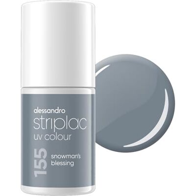 alessandro Striplac UV-Nagellack Snowman's Blessing Deckend & Kratzfest bis zu 15 Tage Leichtes Auftragen Schonende Abziehtechnologie Vegan Blau, 6,5ml alessandro Striplac UV-Nagellack Snowman's Blessing Deckend & Kratzfest bis zu 15 Tage Leichtes Auftragen Schonende Abziehtechnologie Vegan Blau, 6,5ml
