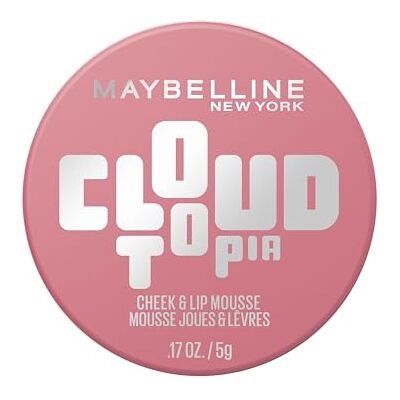 MAYBELLINE New York Cloudtopia Wangen- & Lippen Mousse, 2-in-1 Blush & Lippenfarbe für 14H Halt, Luftig-leichte Textur & mattes Finish, Nr. 08 Enchanted Mauve, 5g MAYBELLINE New York Cloudtopia Wangen- & Lippen Mousse, 2-in-1 Blush & Lippenfarbe für 14H Halt, Luftig-leichte Textur & mattes Finish, Nr. 08 Enchanted Mauve, 5g