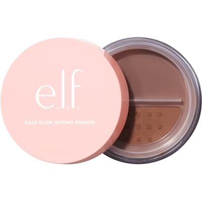 e.l.f. Halo Glow Soft Focus Setting Powder, seidiger Fixierpuder für einen sanften Glow ohne Glanz, glättet Poren und feine Linien, vegan und tierversuchsfrei, Deep/Rich e.l.f. Halo Glow Soft Focus Setting Powder, seidiger Fixierpuder für einen sanften Glow ohne Glanz, glättet Poren und feine Linien, vegan und tierversuchsfrei, Deep/Rich