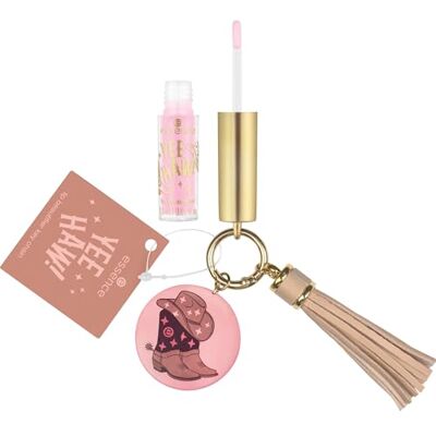 Essence Cosmetics essence YEE HAW! lip beautifier key chain, Lipgloss, Nr. 01, Pink, glänzend, glitzernd, vegan, ohne Parabene, ohne Mikroplastikpartikel, Nanopartikel frei, 1er Pack (1.5ml) Essence Cosmetics essence YEE HAW! lip beautifier key chain, Lipgloss, Nr. 01, Pink, glänzend, glitzernd, vegan, ohne Parabene, ohne Mikroplastikpartikel, Nanopartikel frei, 1er Pack (1.5ml)
