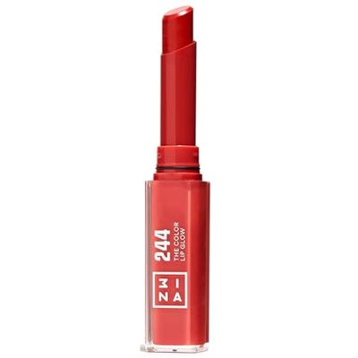 3ina MAKEUP The Color Lip Glow 244 Leuchtendes Rot Lippenstift Glowy Saftige Lippen-Stift mit Vitamin E für Lippen zu Nähren Lippenbalsam Hochpigmentiert Vegan Cruelty Free 3ina MAKEUP The Color Lip Glow 244 Leuchtendes Rot Lippenstift Glowy Saftige Lippen-Stift mit Vitamin E für Lippen zu Nähren Lippenbalsam Hochpigmentiert Vegan Cruelty Free