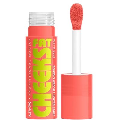 NYX PROFESSIONAL MAKEUP Fat Cheeks Juicy Blush – Flüssiges Rouge, 12H Halt, Bis zu 24H Feuchtigkeit, Mit Himbeer- & Kiwiöl, Farbe: Papaya Plump, 8 g NYX PROFESSIONAL MAKEUP Fat Cheeks Juicy Blush – Flüssiges Rouge, 12H Halt, Bis zu 24H Feuchtigkeit, Mit Himbeer- & Kiwiöl, Farbe: Papaya Plump, 8 g